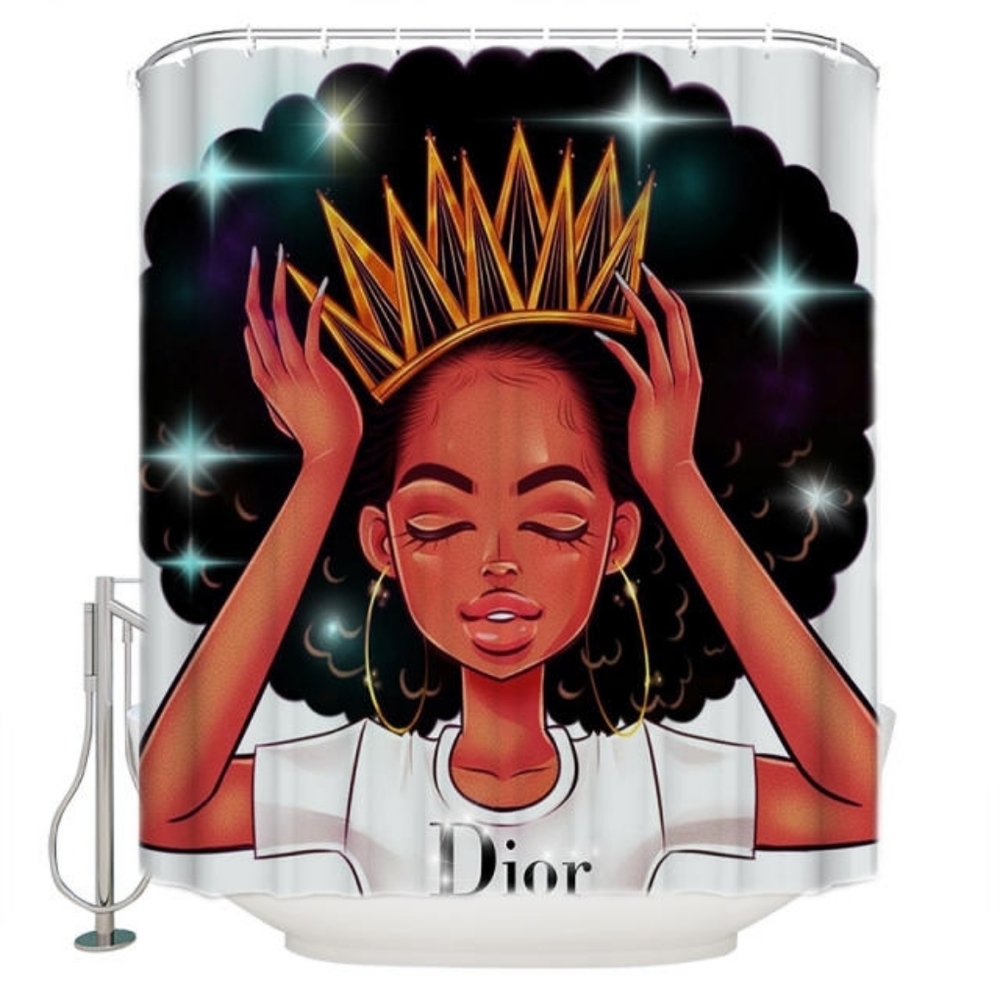 Custom shower curtain